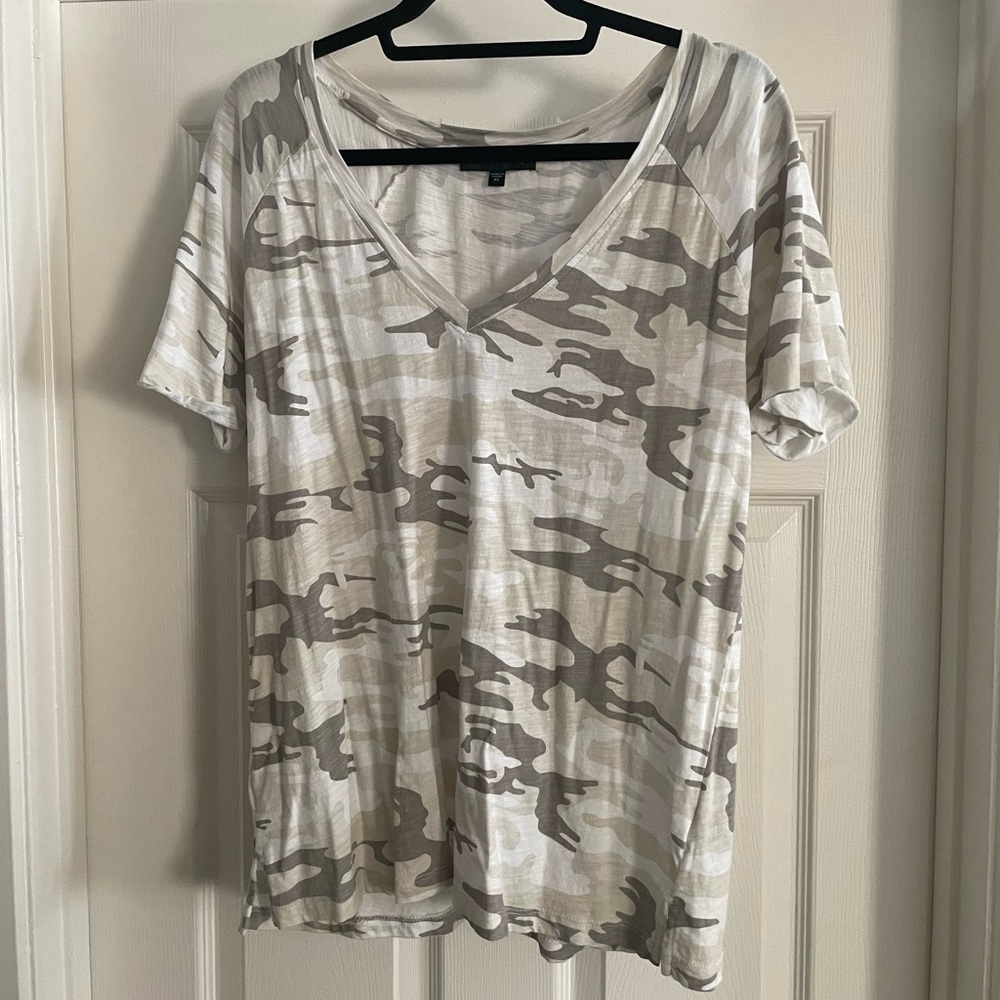 Sanctuary white army print T-shirt